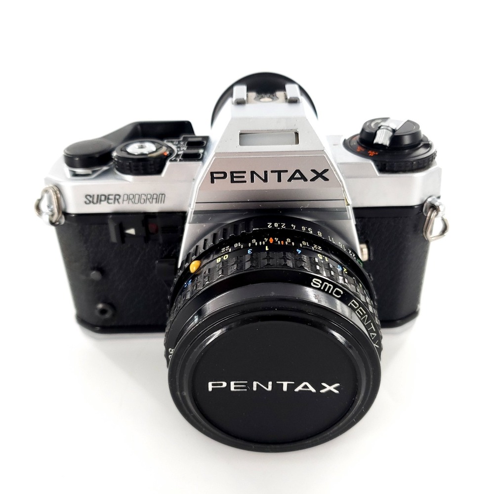 Pentax Super Program 35mm Film Camera w/ SMC 50mm f/2 Lens Tested Works **READ**